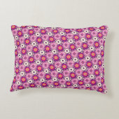 Decorative Floral pattern Pink Purple Astra Modern アクセントクッション (裏面)