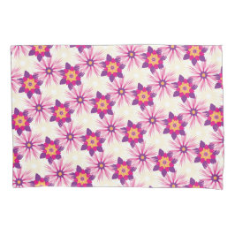 Decorative Floral pattern Pink Purple Astra Modern 枕カバー