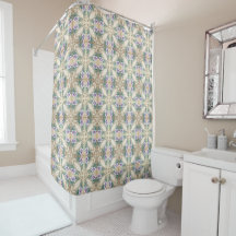 Decorative Floral Shower Curtain
