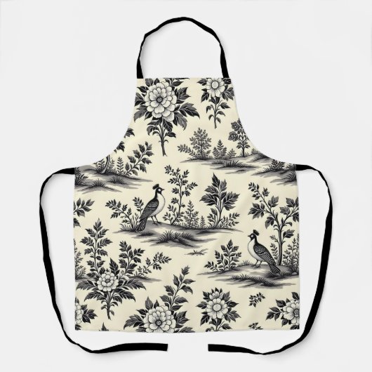 Decorative French toile pattern エプロン (正面)