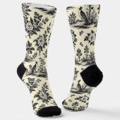 Decorative French toile pattern ソックス (傾斜あり)