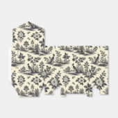 Decorative French toile pattern フェイバーボックス (折り畳みなし)