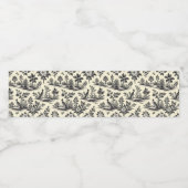 Decorative French toile pattern ペットボトルラベル (シングルラベル)