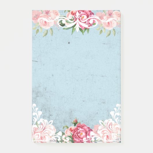 Decorative frenchy artwork floral with white lace  ポストイット (正面)