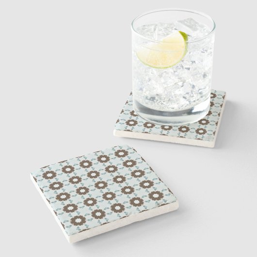 decorative  geometric pattern stone coaster  ストーンコースター