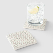 decorative  geometric pattern stone coaster  ストーンコースター