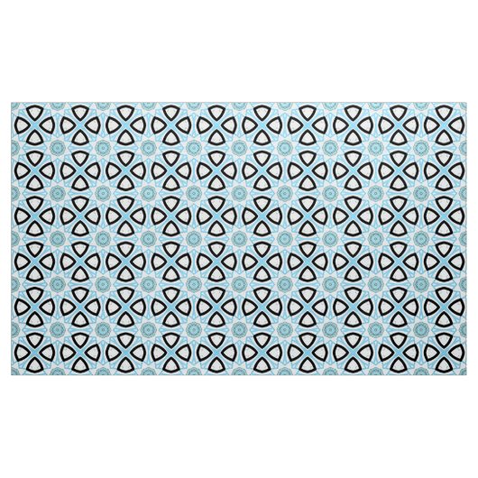 Decorative geometric pattern with black triangles ファブリック (ヤード)