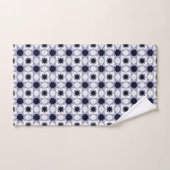 Decorative geometric patterned baby blue star バスタオルセット (ハンドタオル)