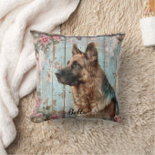 Decorative German Shepherd Throw Pillow クッション (ブランケット)