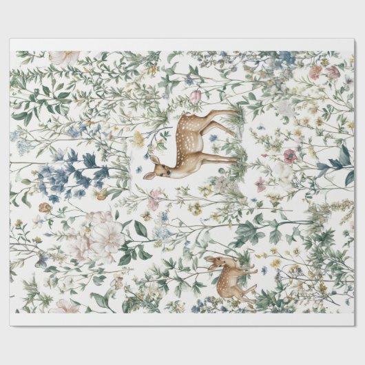  Decorative Gift Wrap Paper Forest Animal ラッピングペーパー (フラット)