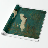 Decorative Gift Wrap Tissue Paper Japanese Crane ラッピングペーパー (アンロールド)