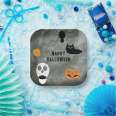 Decorative Halloween Paper Plates  ペーパープレート (パーティー)
