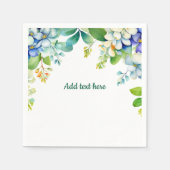 Decorative hanging flowers TEMPLATE スタンダードカクテルナプキン (正面)