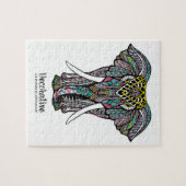 Decorative Indian Elephant ジグソーパズル (横)