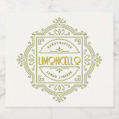 Decorative Logo Frame Limoncello リキュールボトルラベル (シングルラベル)