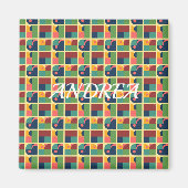 Decorative Magnet – Abstract Geometric Shapes マグネット (正面)