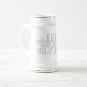 Decorative Mug with Love & Gratitude Lettering ビールジョッキ (正面左)