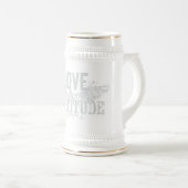 Decorative Mug with Love & Gratitude Lettering ビールジョッキ (正面右)
