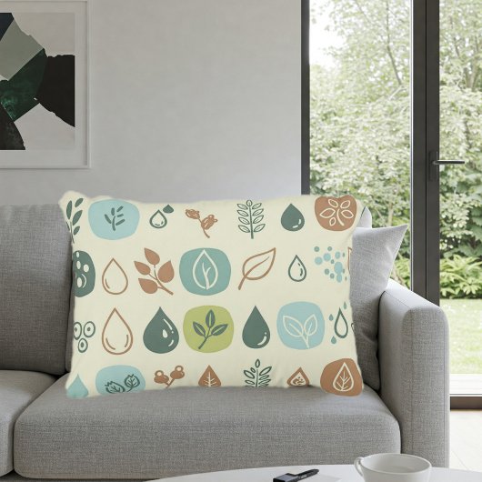 Decorative Nature-Inspired Cushion for Home アクセントクッション