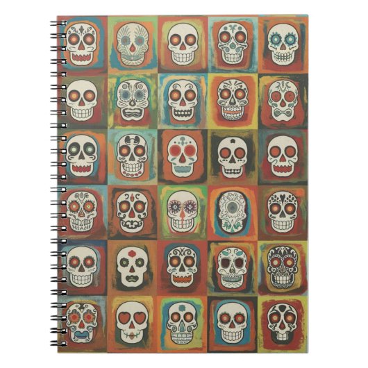 Decorative paint Skull Collection Mexican Folk ノートブック (正面)