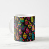 Decorative patterned drops seamless background. Br コーヒーマグカップ (正面左)