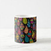 Decorative patterned drops seamless background. Br コーヒーマグカップ (中央)