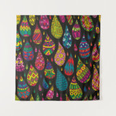 Decorative patterned drops seamless background. Br タペストリー (正面)
