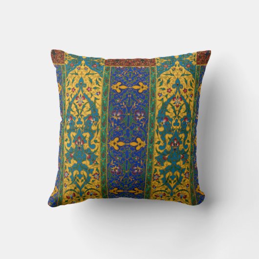 Decorative Persian Intricate Floral Pattern クッション (裏面)