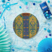 Decorative Persian Intricate Floral Pattern ペーパープレート (パーティー)