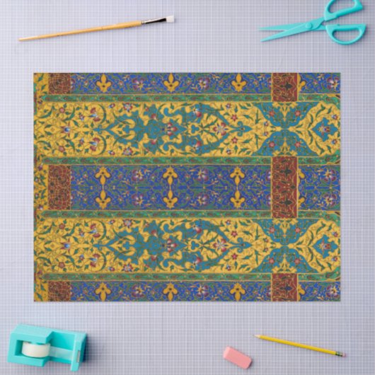 Decorative Persian Intricate Floral Pattern 薄葉紙 (クラフト)
