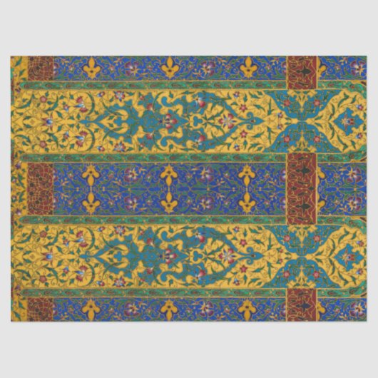Decorative Persian Intricate Floral Pattern 薄葉紙 (正面)
