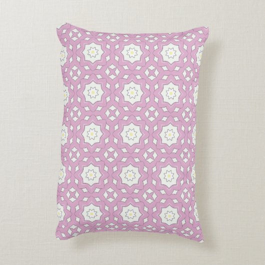 decorative pillow featuring a geometric pattern アクセントクッション (裏面(縦))