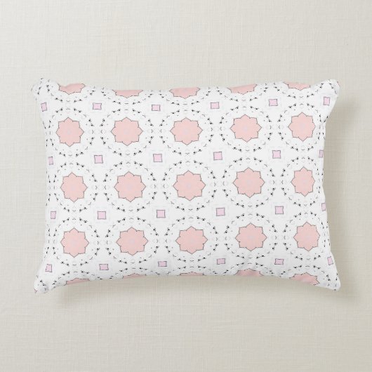 decorative pillow featuring a geometric pattern アクセントクッション (正面)
