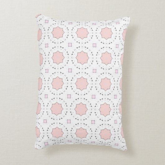 decorative pillow featuring a geometric pattern アクセントクッション (裏面(縦))