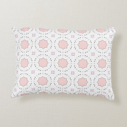 decorative pillow featuring a geometric pattern アクセントクッション (裏面)