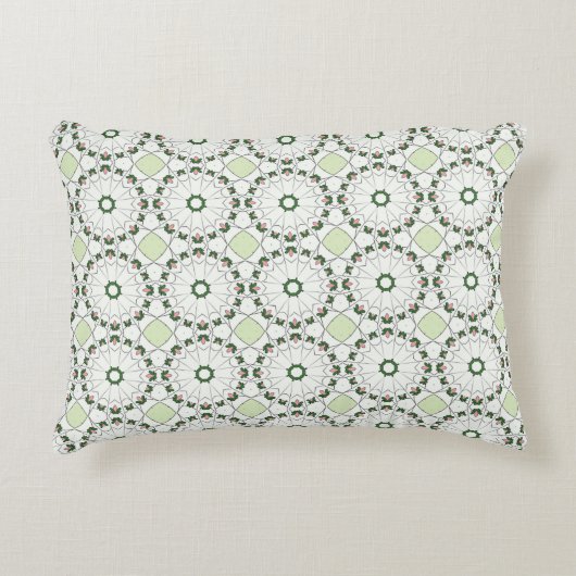 decorative pillow featuring a geometric pattern アクセントクッション (正面)