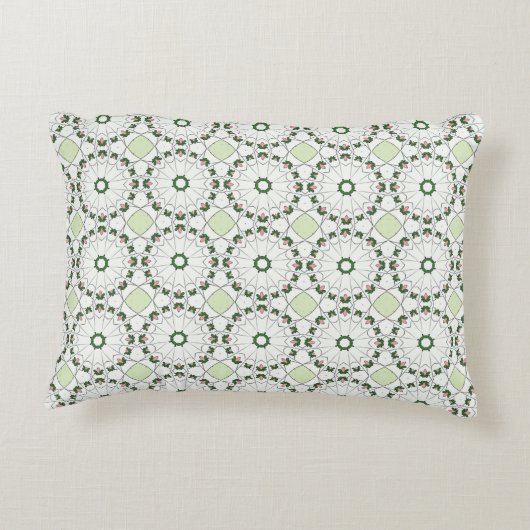 decorative pillow featuring a geometric pattern アクセントクッション (裏面)