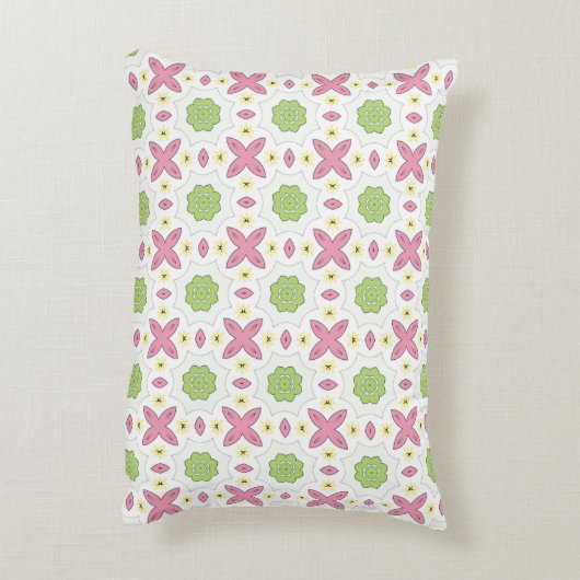decorative pillow featuring a geometric pattern アクセントクッション (裏面(縦))