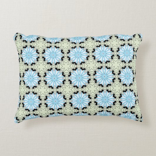 decorative pillow featuring a geometric pattern アクセントクッション (正面)
