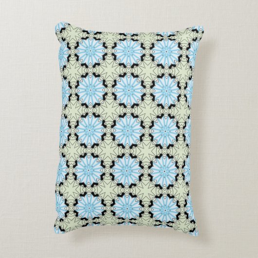 decorative pillow featuring a geometric pattern アクセントクッション (裏面(縦))