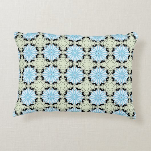 decorative pillow featuring a geometric pattern アクセントクッション (裏面)