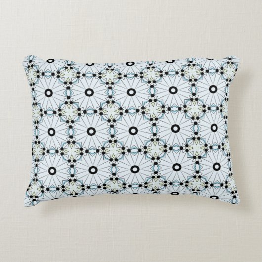 decorative pillow featuring a geometric pattern アクセントクッション (正面)