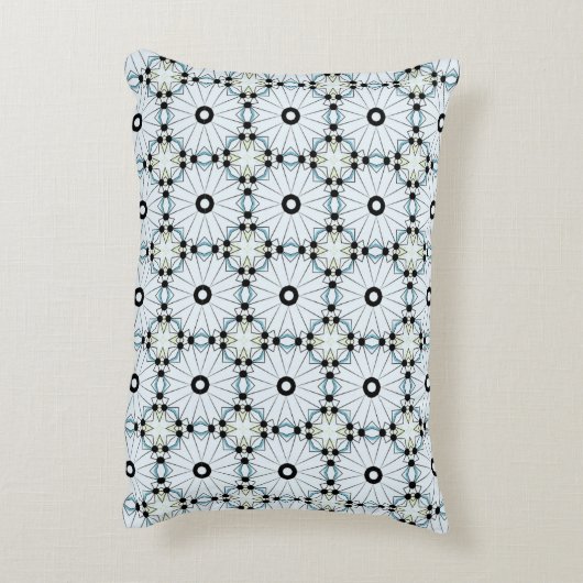 decorative pillow featuring a geometric pattern アクセントクッション (裏面(縦))