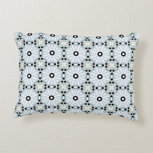 decorative pillow featuring a geometric pattern アクセントクッション (裏面)