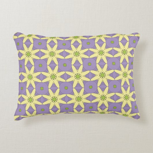 decorative pillow featuring a geometric pattern アクセントクッション (正面)