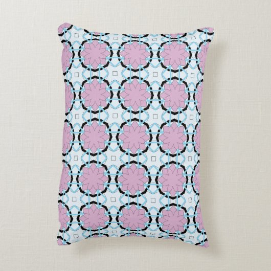 decorative pillow featuring a geometric pattern アクセントクッション (裏面(縦))