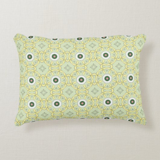 decorative pillow featuring a geometric pattern アクセントクッション (正面)