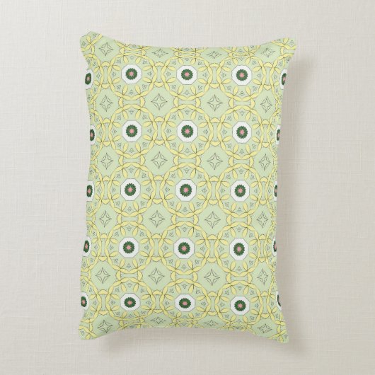 decorative pillow featuring a geometric pattern アクセントクッション (裏面(縦))