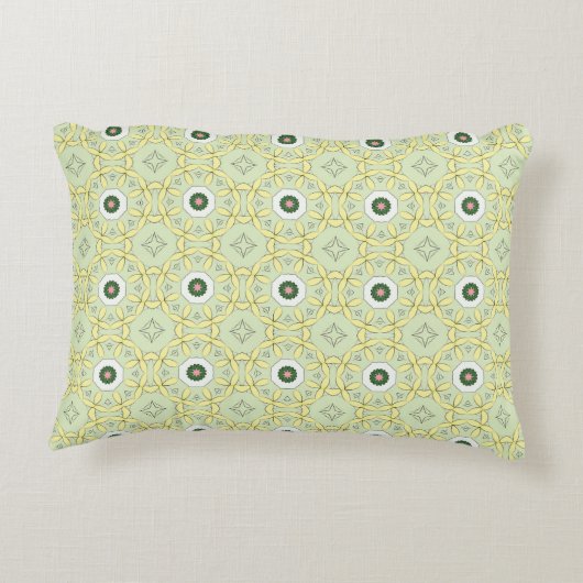 decorative pillow featuring a geometric pattern アクセントクッション (裏面)