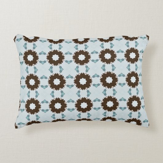 decorative pillow featuring a geometric pattern アクセントクッション (正面)